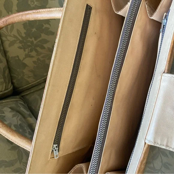 Vintage Mexican Leather Purse 👜 Tote - Picture 4 of 14